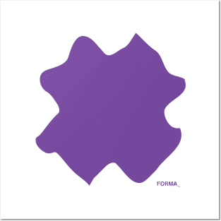 Purple X forma Posters and Art